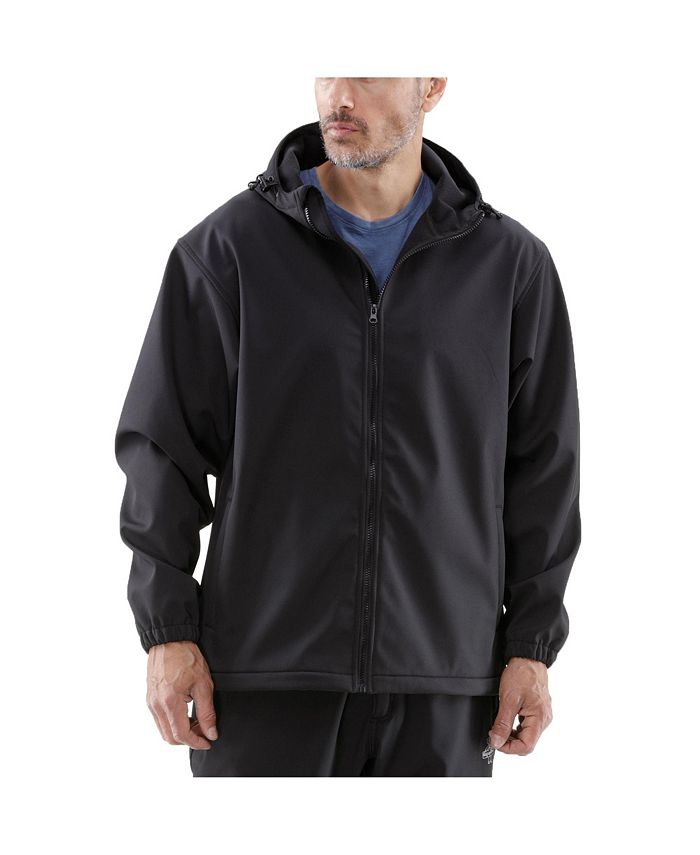 цена Мужская теплая водонепроницаемая легкая куртка из софтшелла с капюшоном RefrigiWear, черный