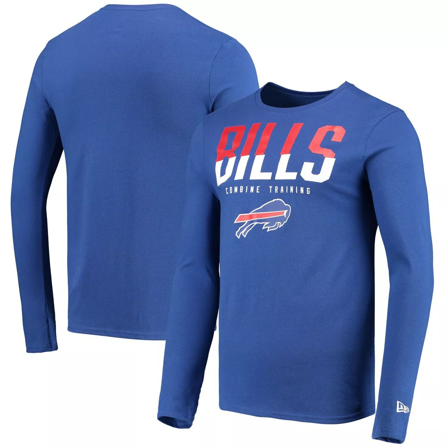 

Мужская футболка Royal Buffalo Bills с длинными рукавами и разрезом New Era