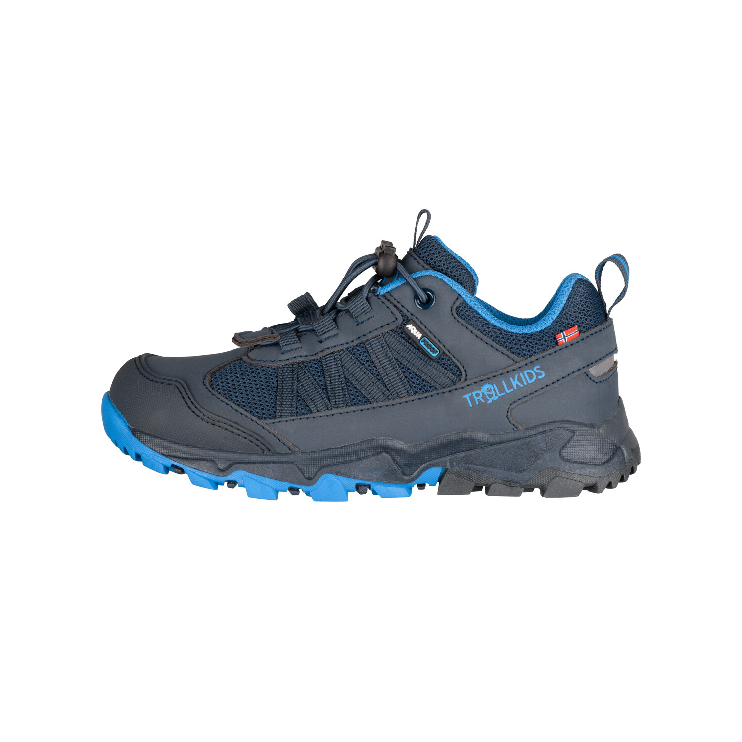 

Кроссовки Trollkids Kinder Tronfjell low, цвет Mittelblau/Grün
