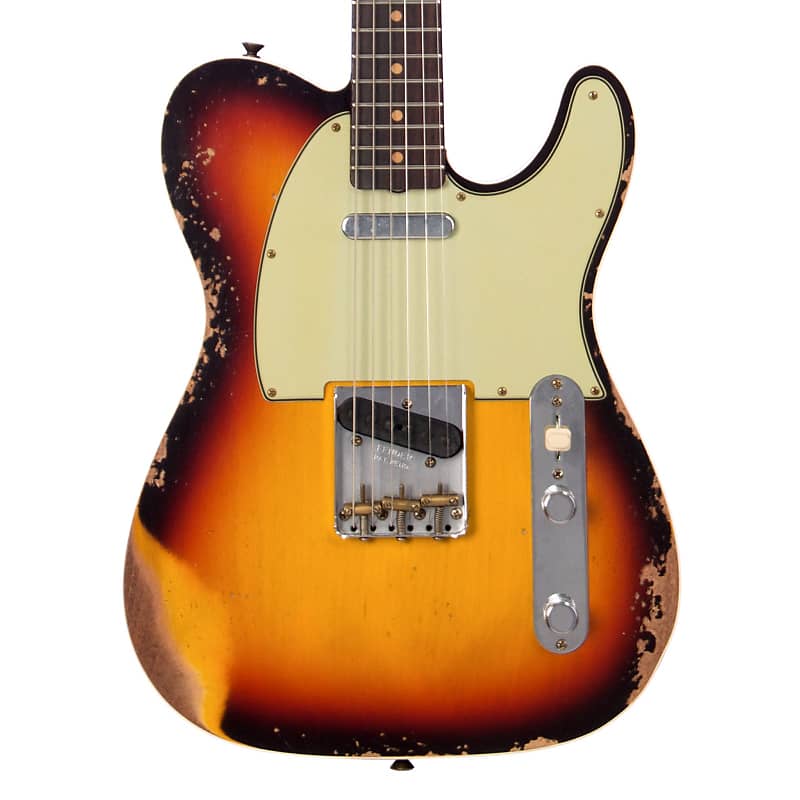 Электрогитара Fender Custom Shop Limited Edition 1960 Telecaster Custom Heavy Relic - Chocolate 3 Color Sunburst - NEW!