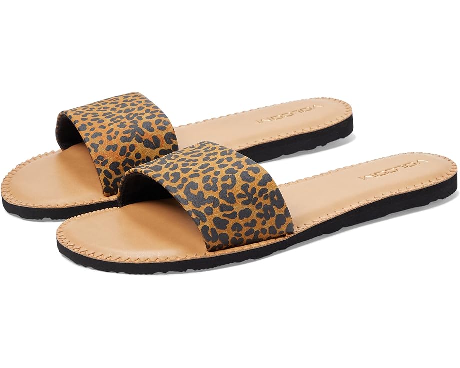 цена Сандалии Volcom Simple Slide Sandals, цвет Cheetah 1