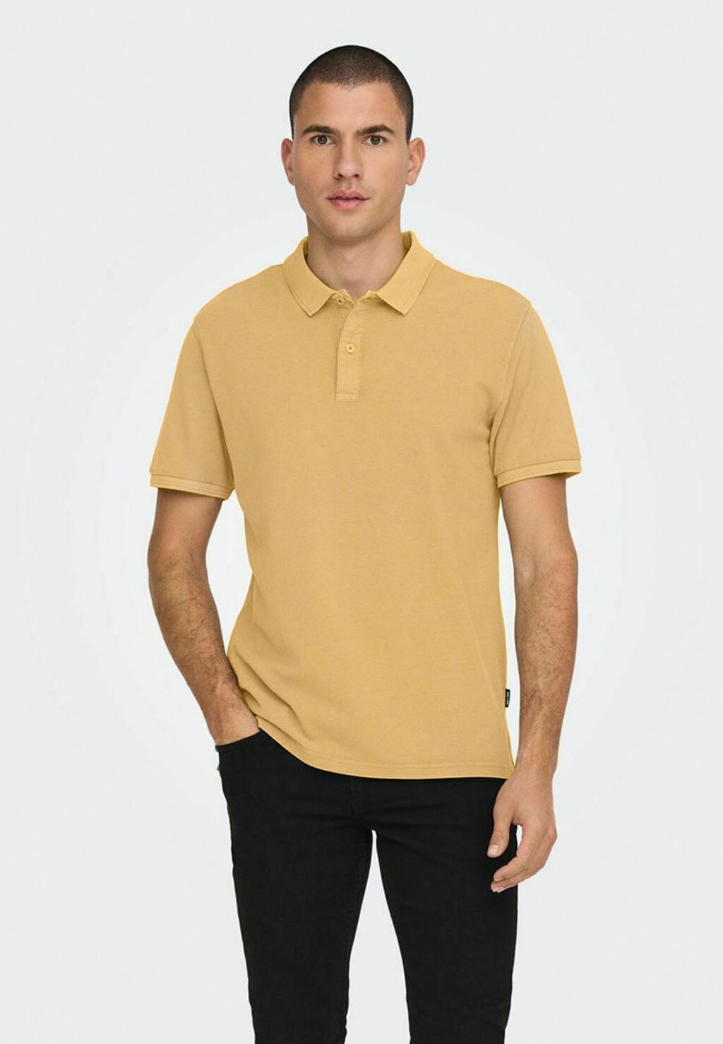 

Рубашка поло ONSTRAVIS SLIM WASHED Only & Sons, желтый