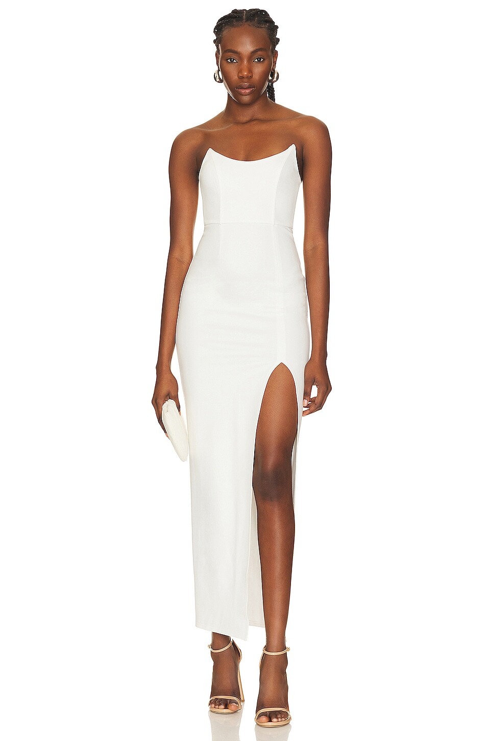 

Платье макси superdown Ryleigh Strapless, белый