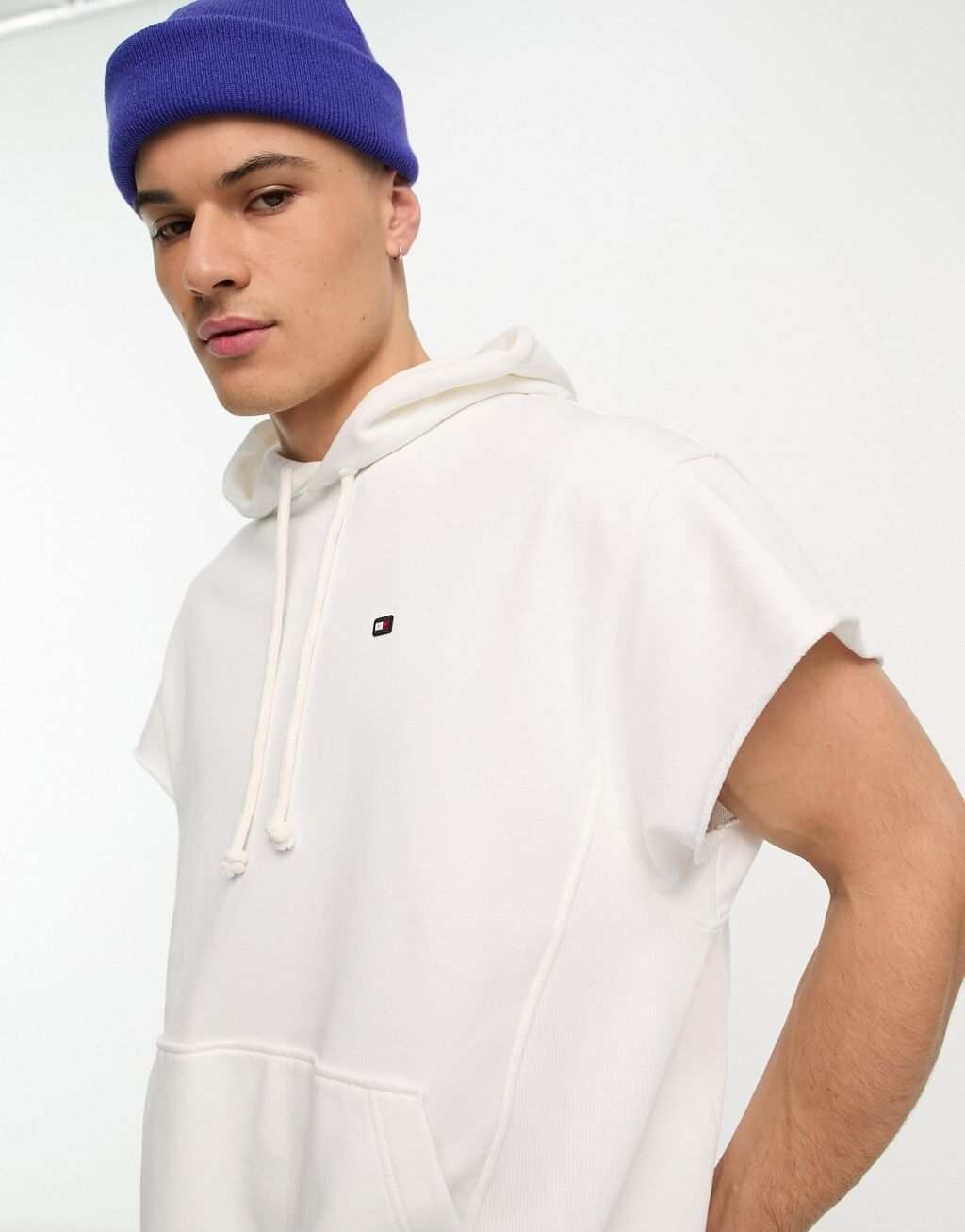 

Белая худи с короткими рукавами и логотипом Tommy Hilfiger x Shawn Mendes, Белый