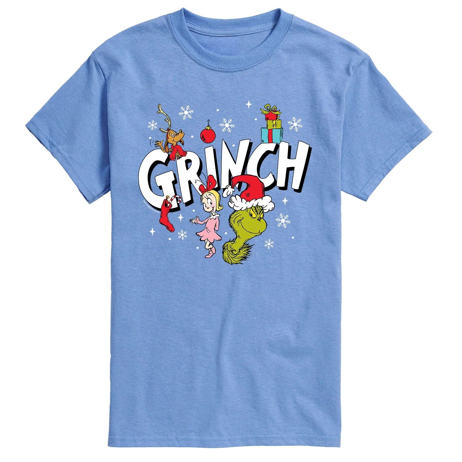 

Мужская футболка с логотипом Dr. Seuss Grinch Group Licensed Character