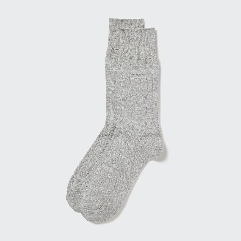 

Мужские носки Uniqlo однотонные, серый