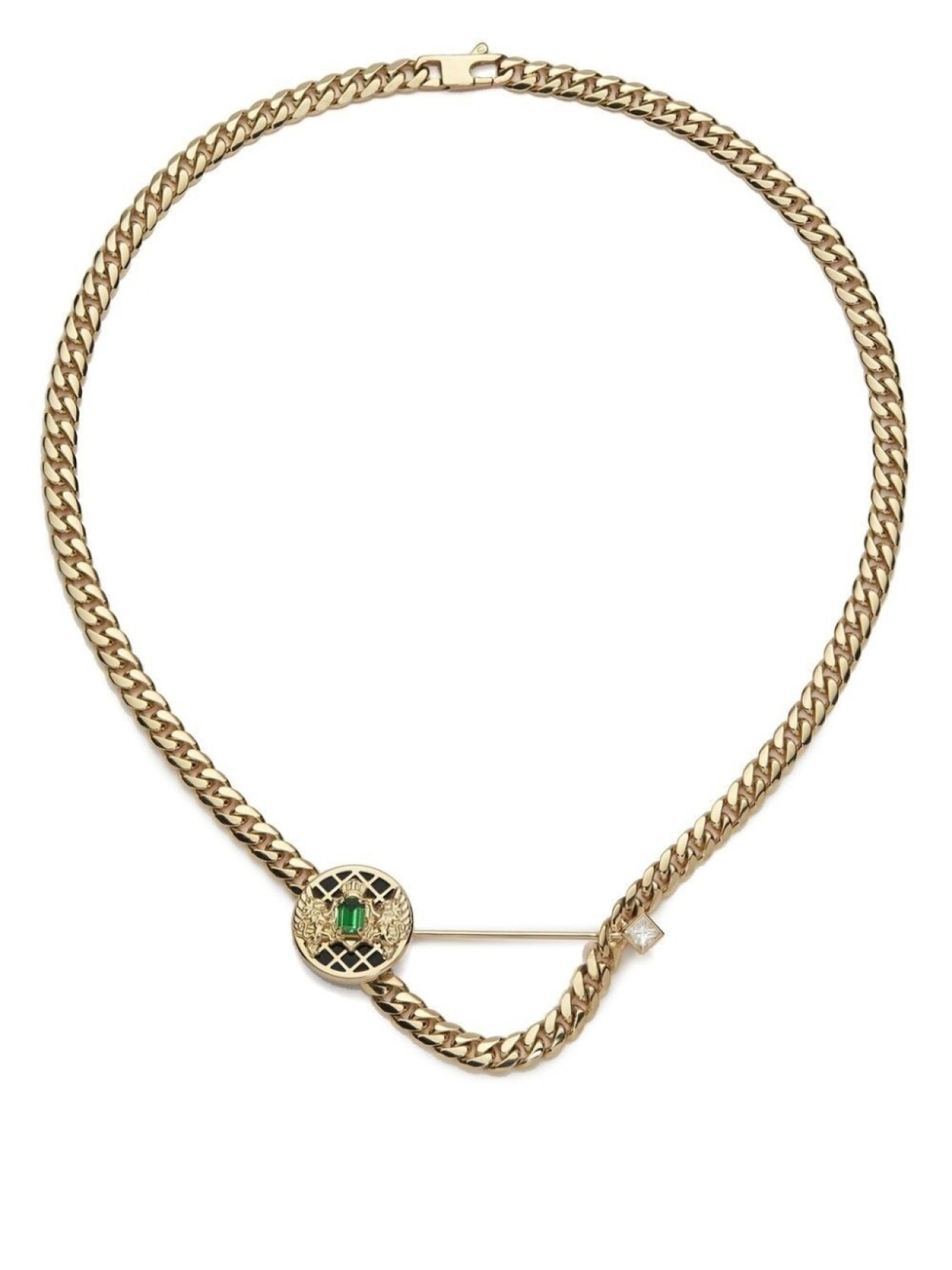 

Колье Emblem из желтого золота Balmain, золотой