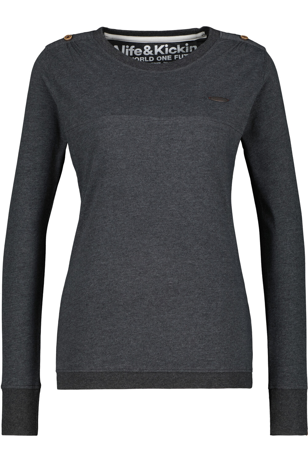 

Лонгслив alife and kickin, Langarmshirt, Shirt LeonieAK A, цвет moonless melange
