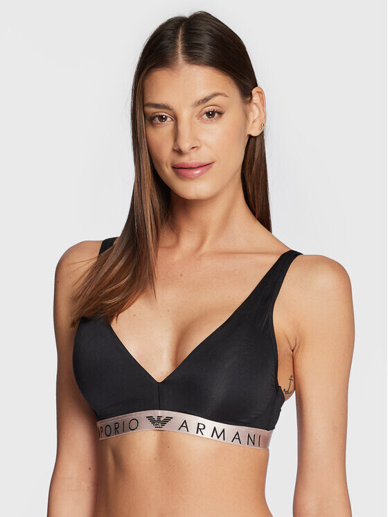 

Бюстгальтер без косточек Emporio Armani Underwear, черный