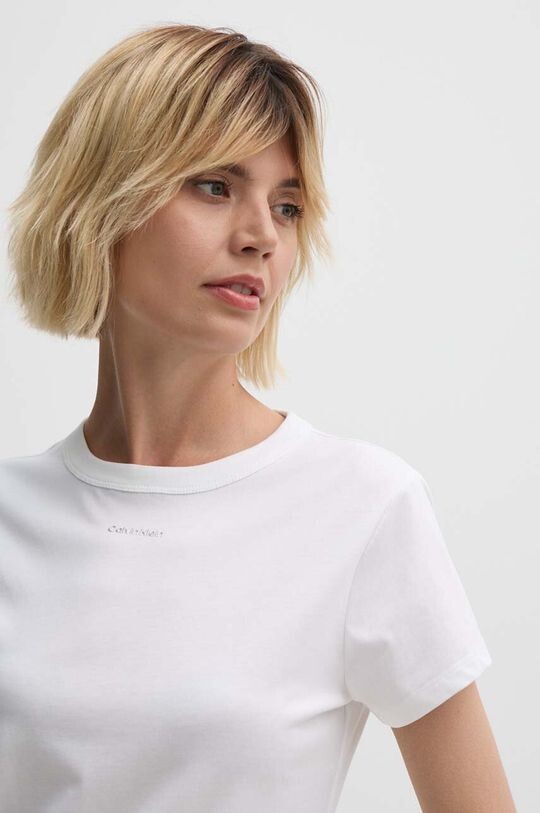 

Хлопковая футболка Calvin Klein, белый