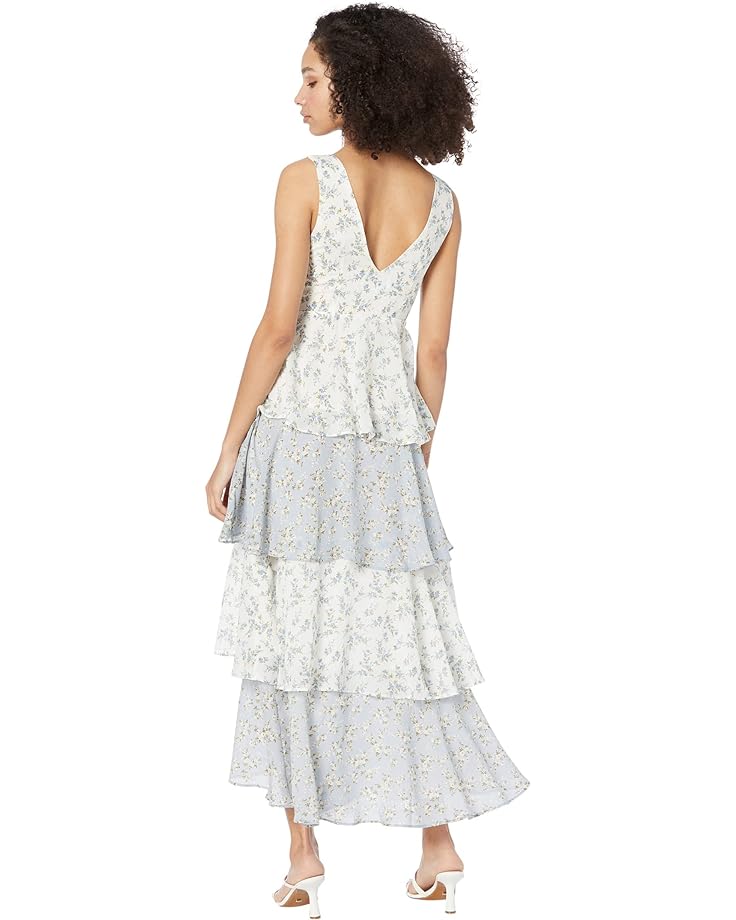 Платье en saison Sullivan Tiered Midi Dress, белый