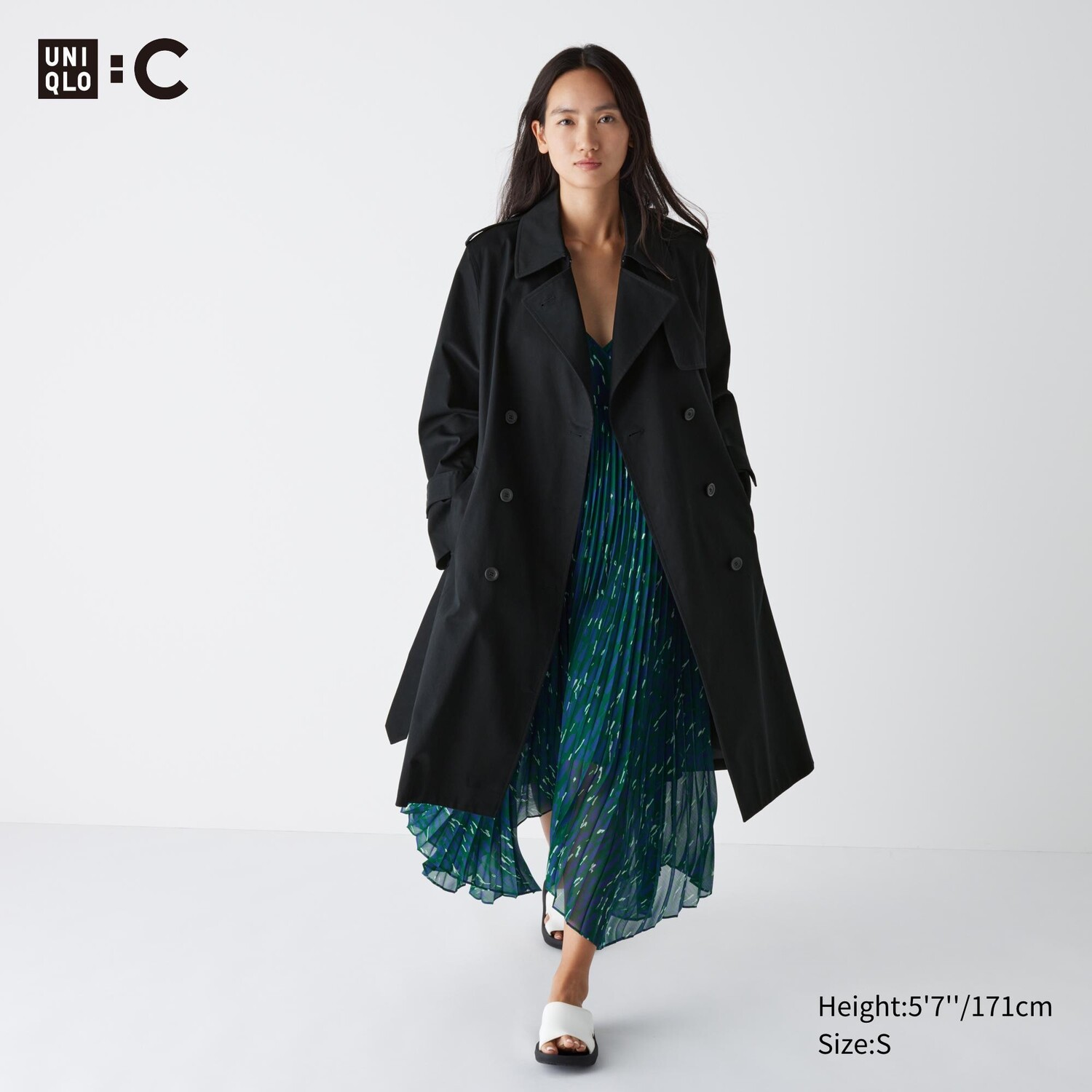 

Тренч UNIQLO, черный