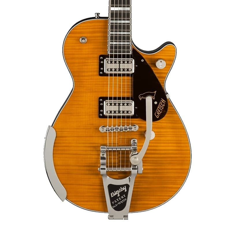 

Электрогитара Gretsch G6134TFM-NH Nigel Hendroff Signature Penguin Amber Flame With Case