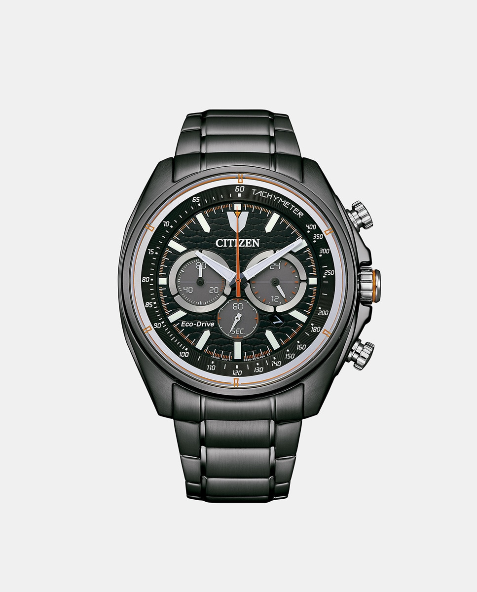 Of Collection CA4567-82H Мужские часы Eco-Drive с хронографом из стали Citizen, черный