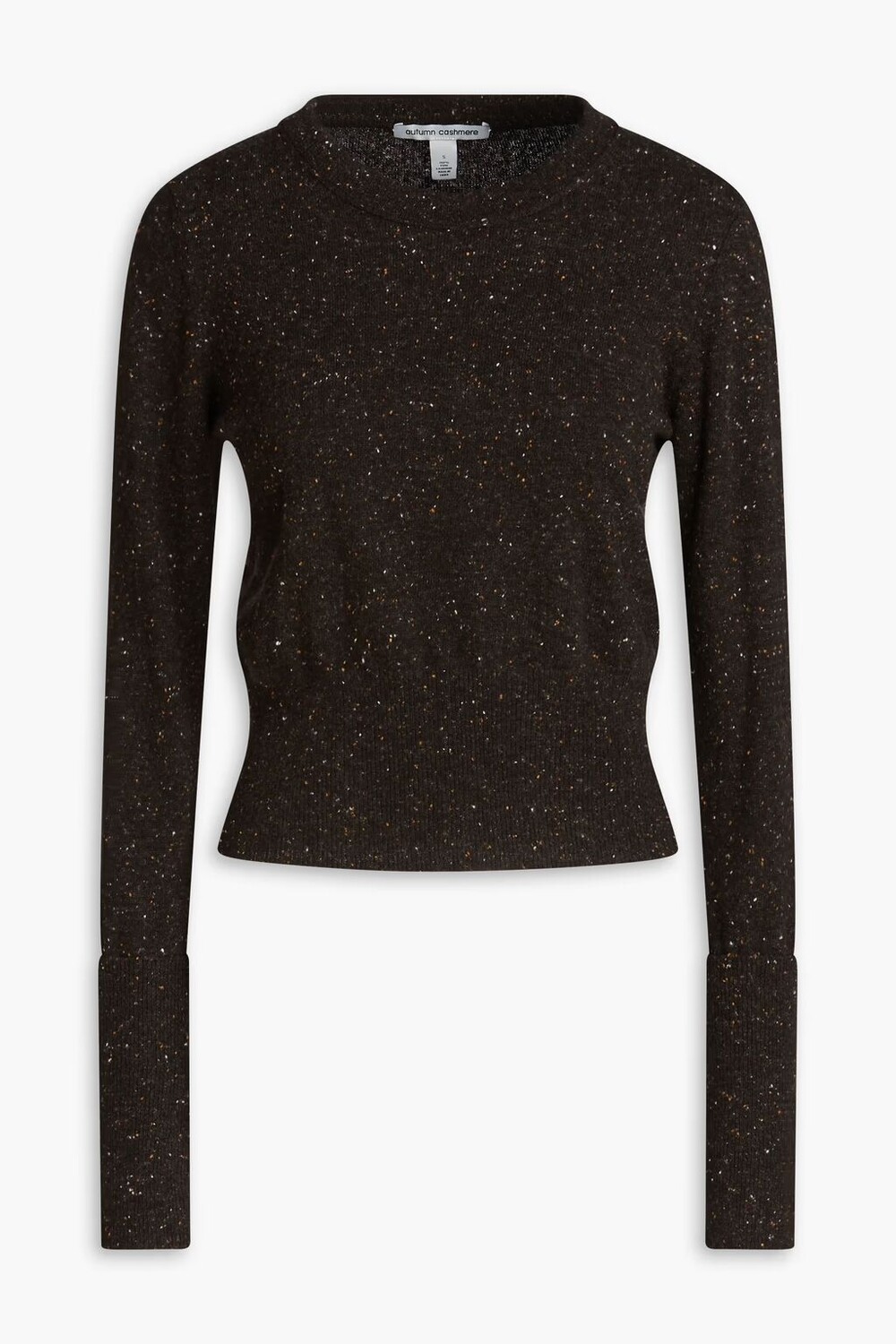 

Укороченный кашемировый свитер Donegal Autumn Cashmere, темно коричневый