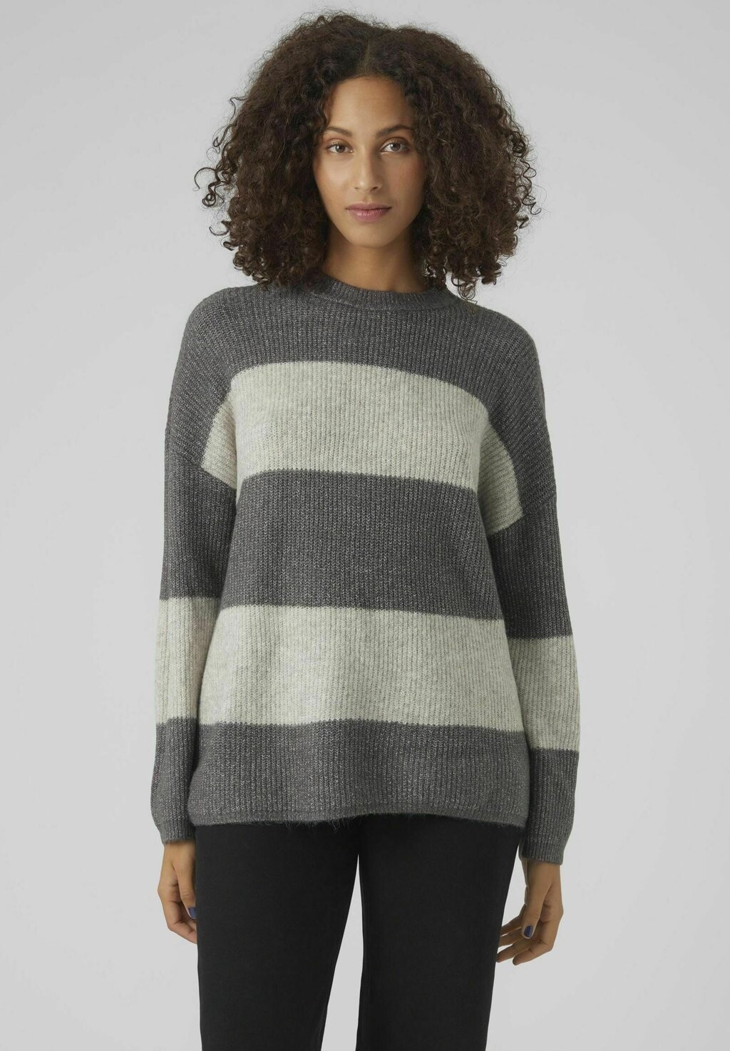 

Свитшот Vero Moda, цвет grey pinstripe