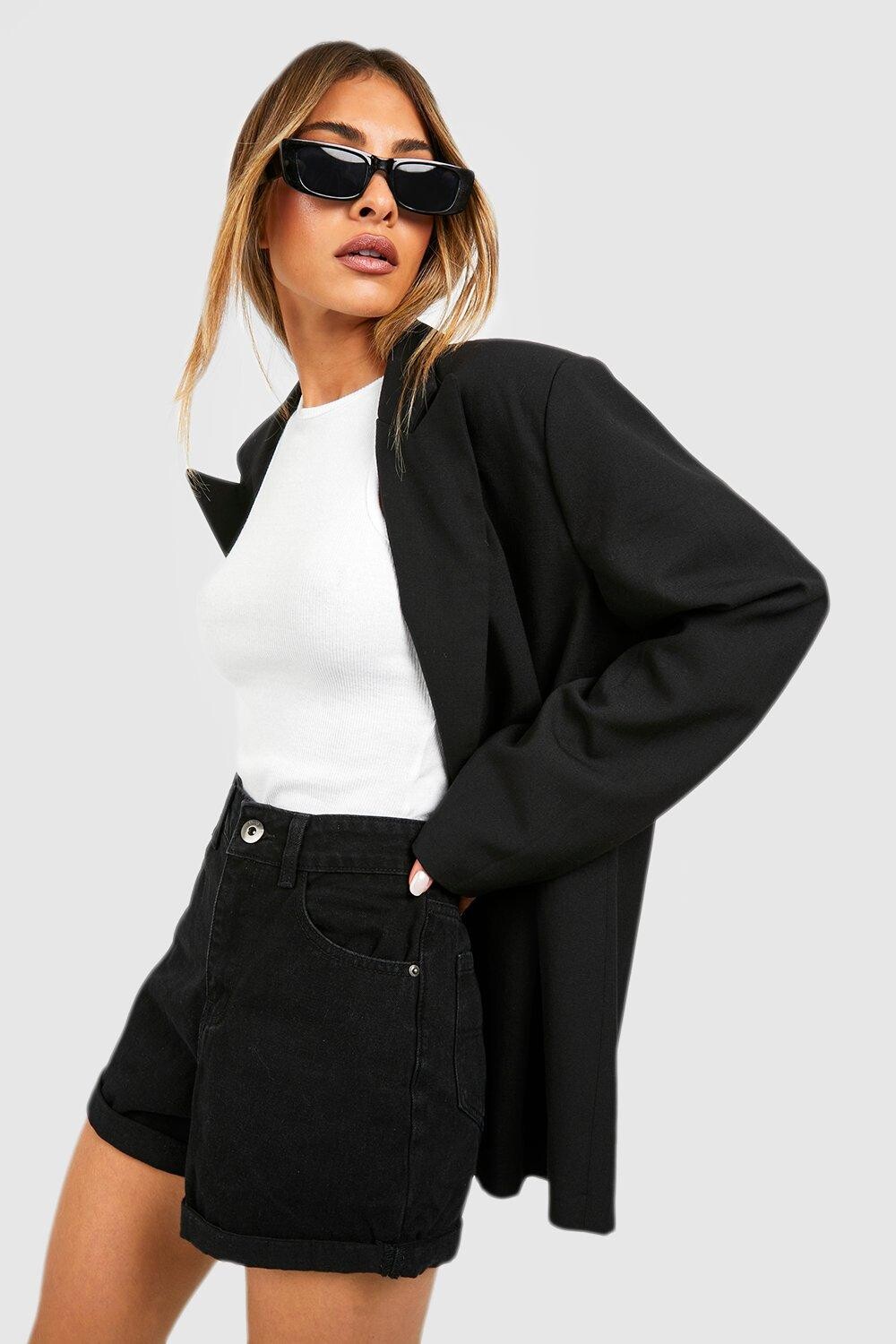 

Джинсовые шорты Boohoo, черный