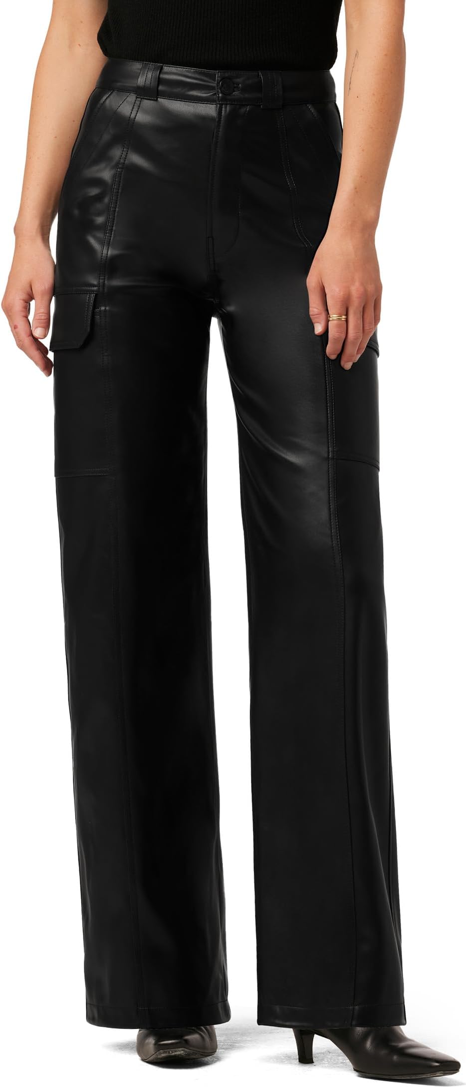 Высокие широкие брюки-карго Hudson Jeans, черный theory11 hudson black