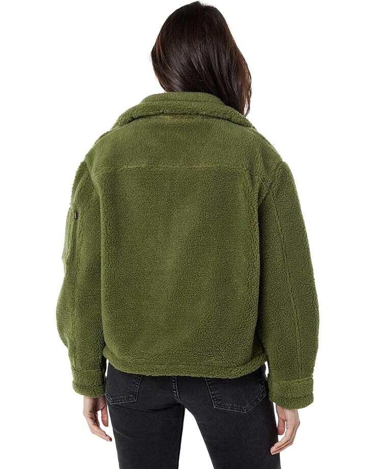 

Куртка Alpha Industries Cropped Sherpa Utility Jacket, цвет Sage