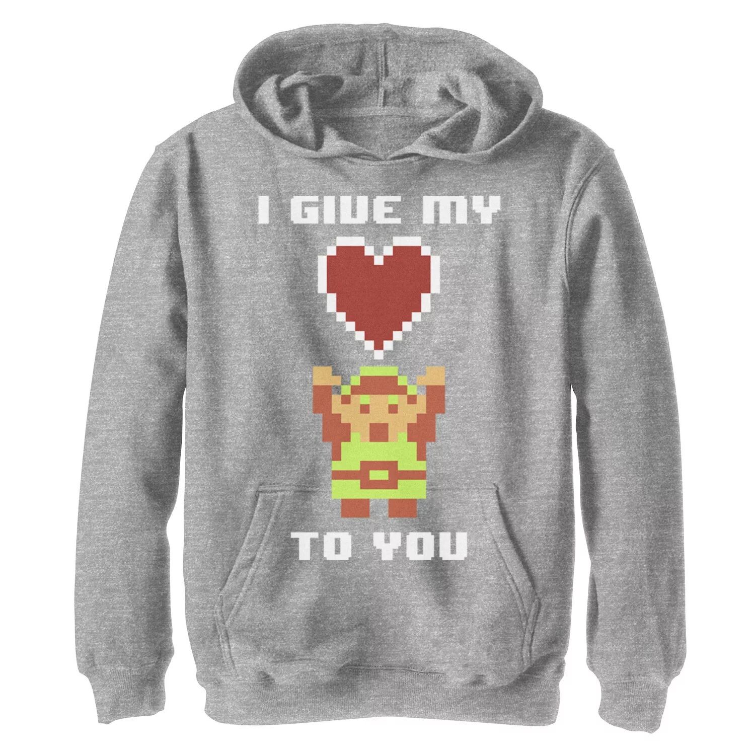 

Толстовка с рисунком My Heart To You для мальчиков 8–20 лет, Nintendo Legend of Zelda, 8 бит Licensed Character