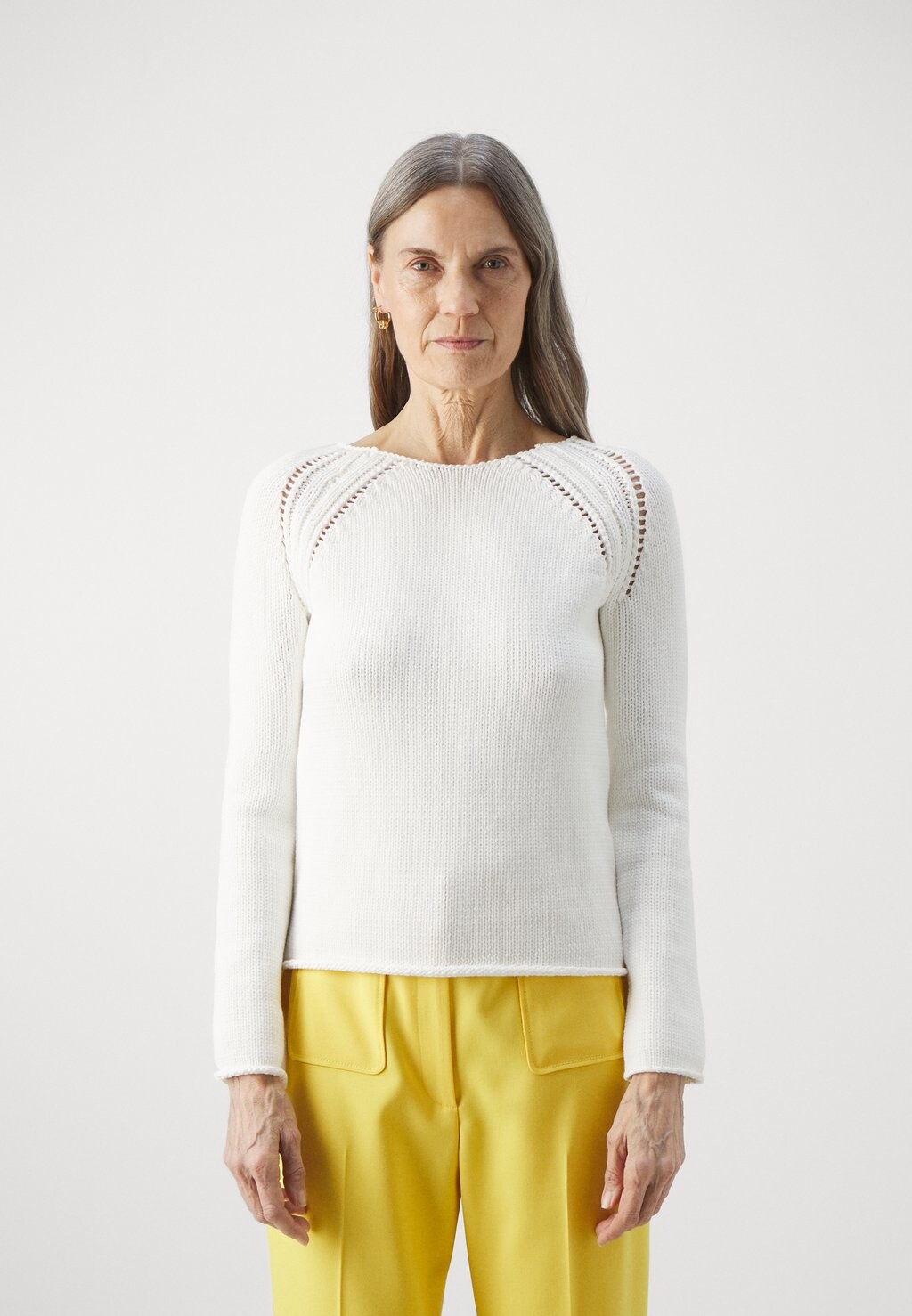 

Вязаный свитер Claudie Pierlot, цвет ecru