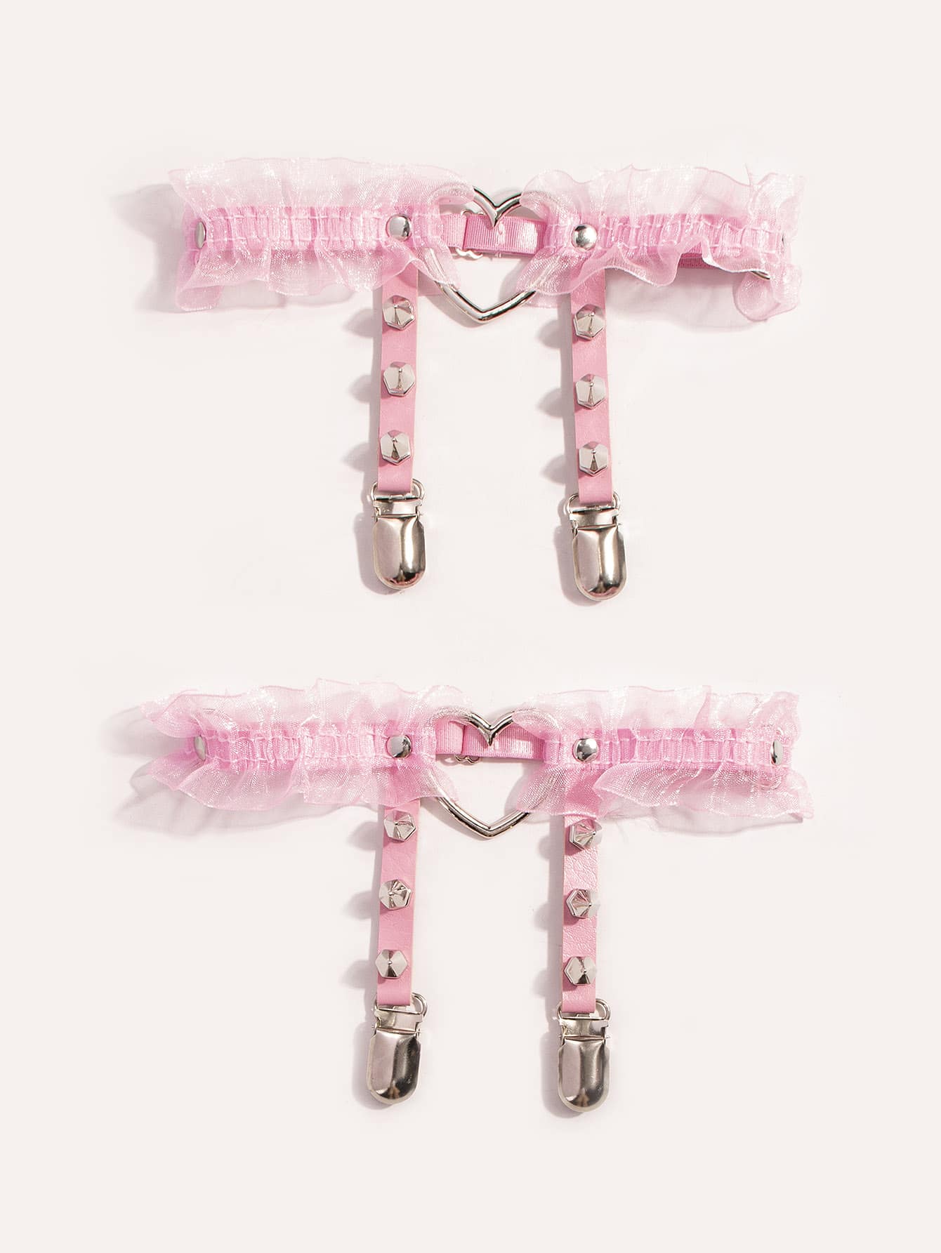 2шт пояс с подвязками в форме сердца, розовый футболка apiss с подвязками