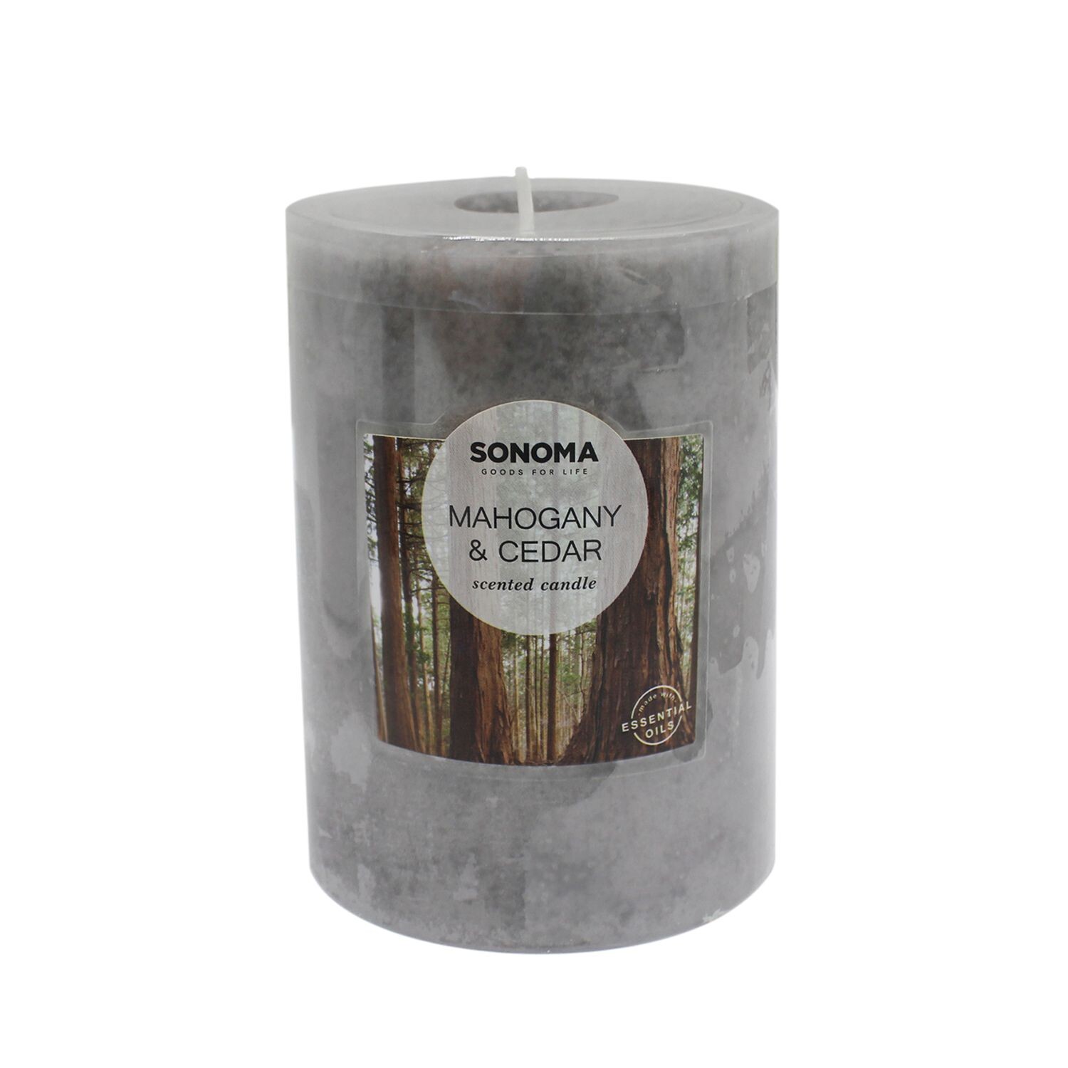 

Sonoma Goods For Life Свеча со столбом из красного дерева и кедра размером 3 x 4 дюйма