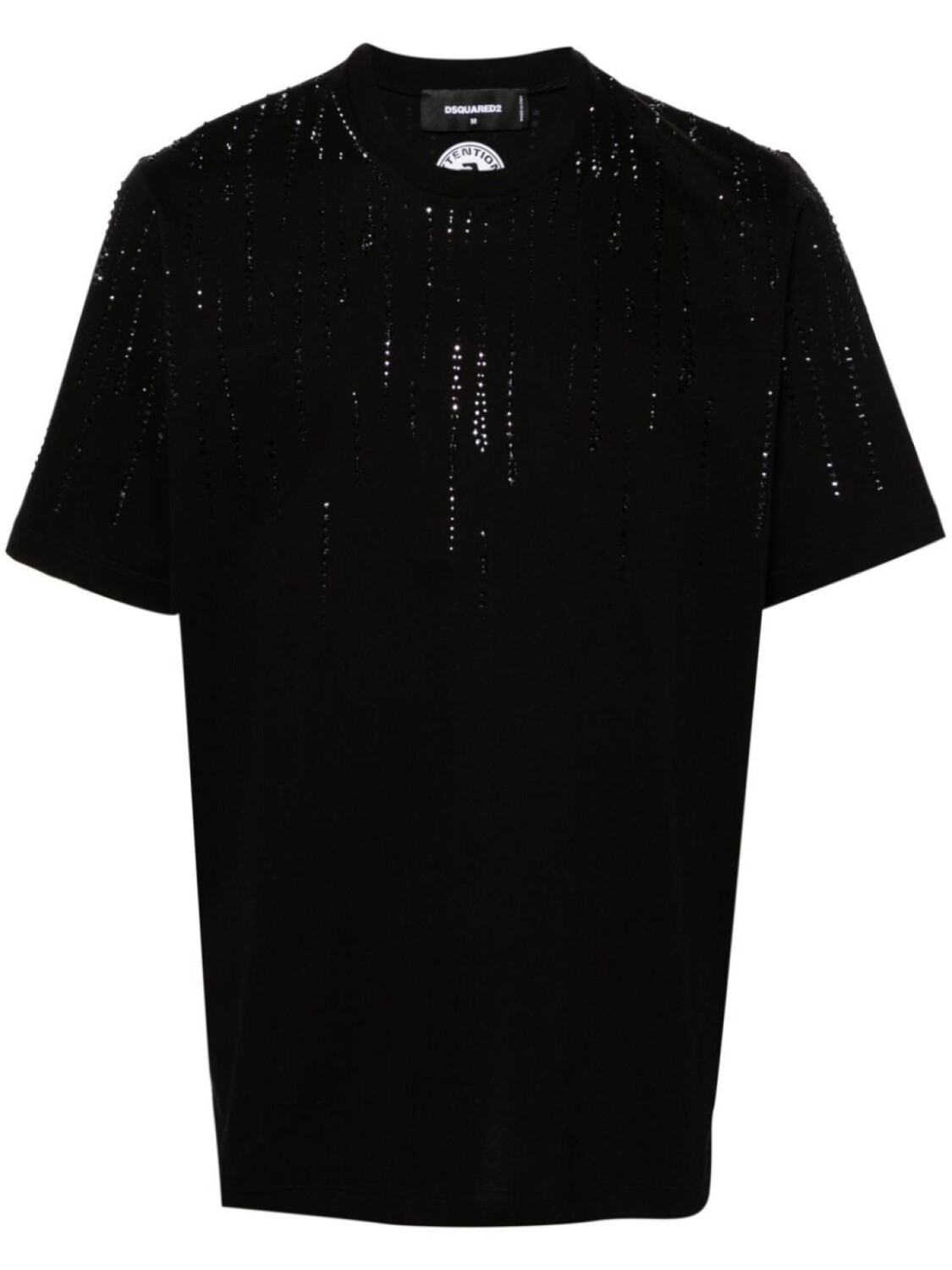 

Dsquared2 футболка с кристаллами, черный