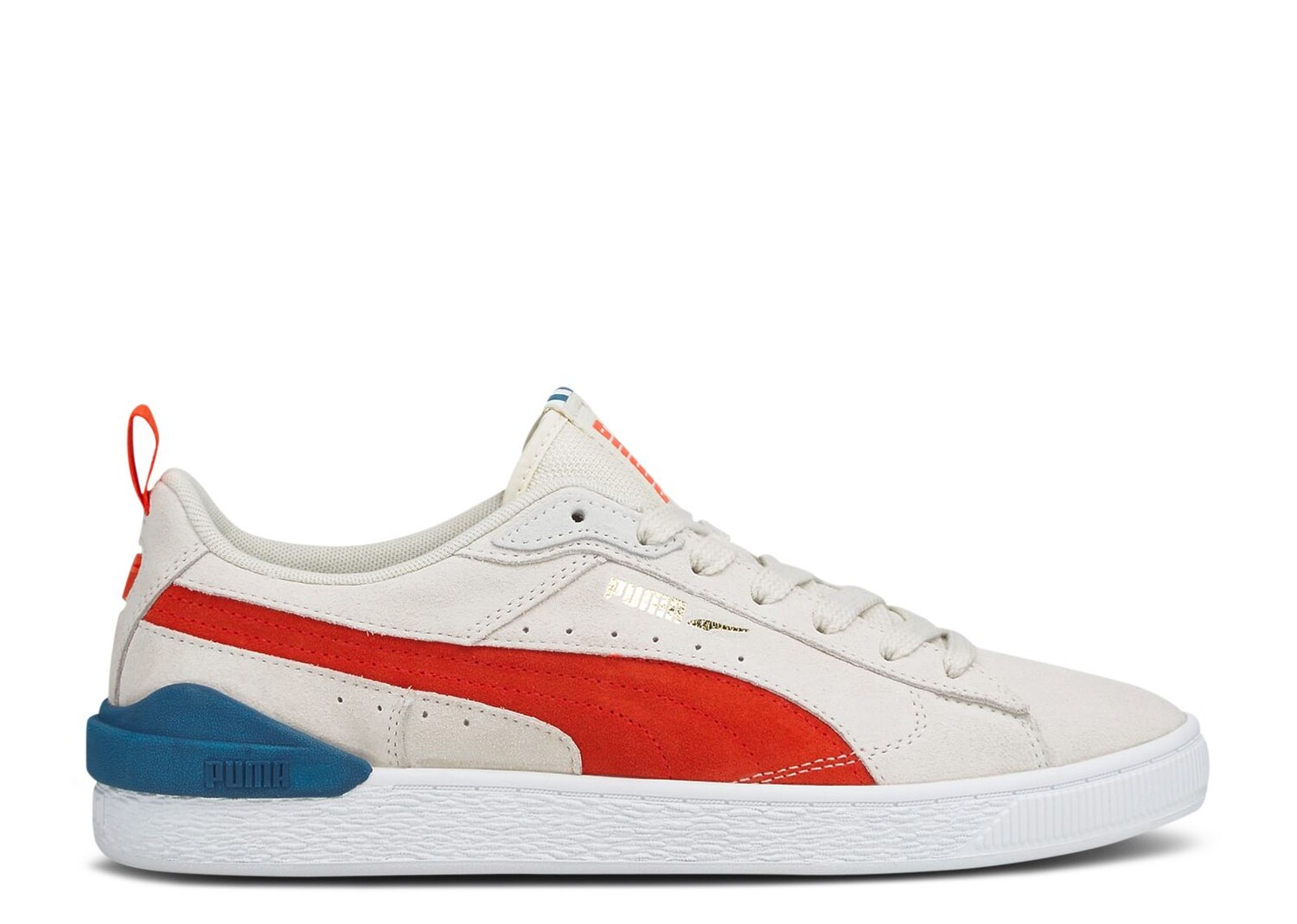 

Кроссовки Puma Suede Bloc 'Pristine Cherry Tomato', кремовый, Бежевый;красный