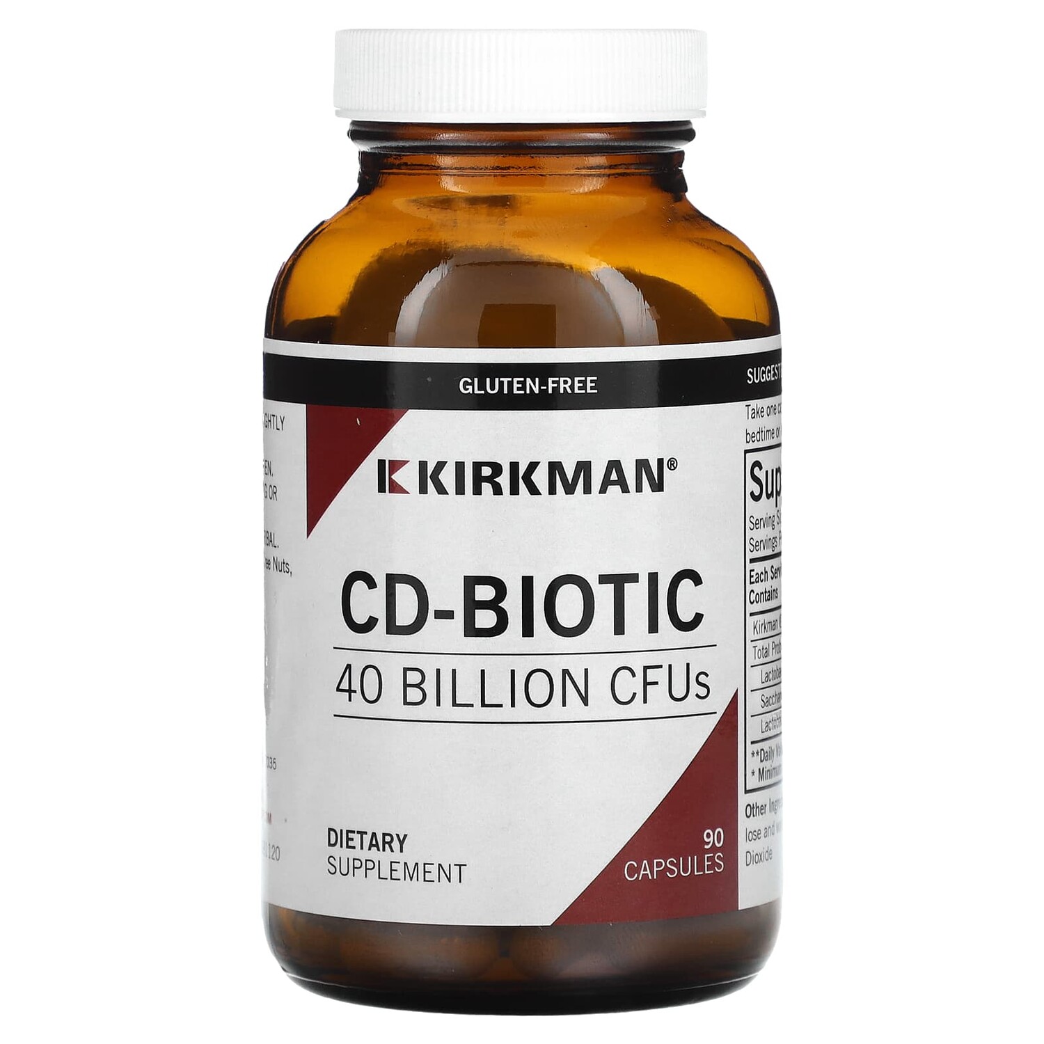 

CD-Biotic, 40 млрд КОЕ, 90 капсул, Kirkman Labs