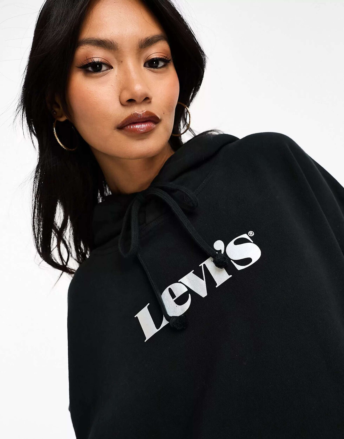 

Худи с принтом Levi's черного цвета