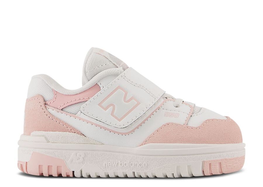 

Кроссовки New Balance 550 Bungee Lace Top Strap Toddler, цвет White Pink Haze