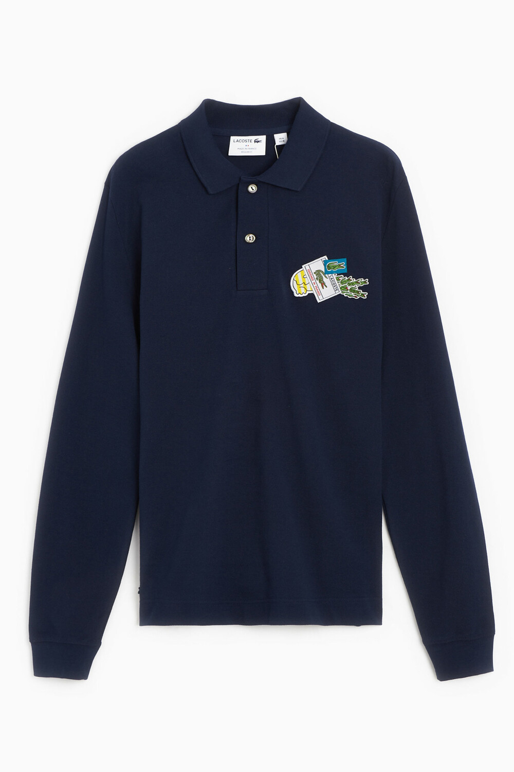 

Рубашка – синяя – стандартного кроя Lacoste, синий