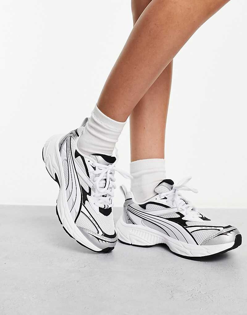 

Бело-серебристые кроссовки PUMA Morphic