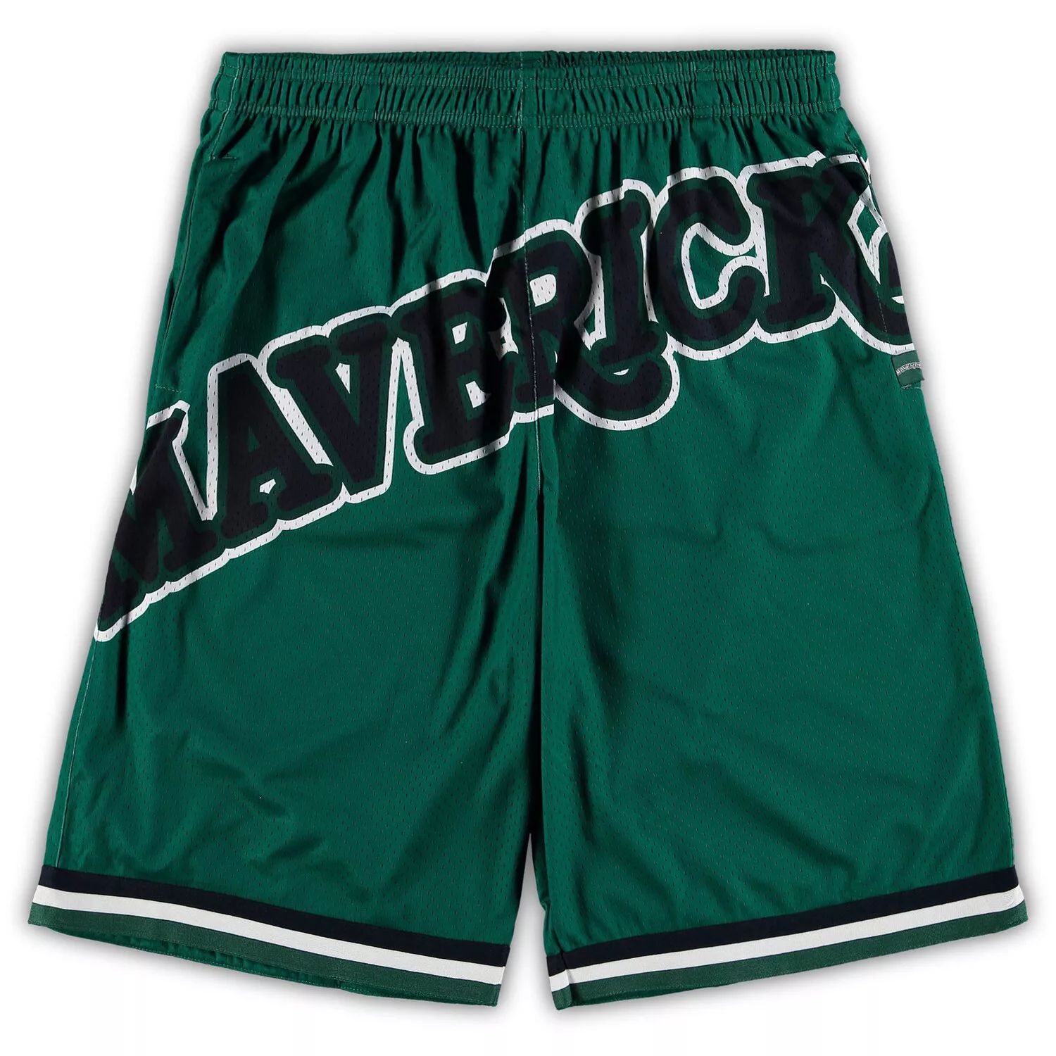 

Мужские шорты Mitchell & Ness Green Dallas Mavericks Big & Tall Hardwood Classics Big Face 2.0