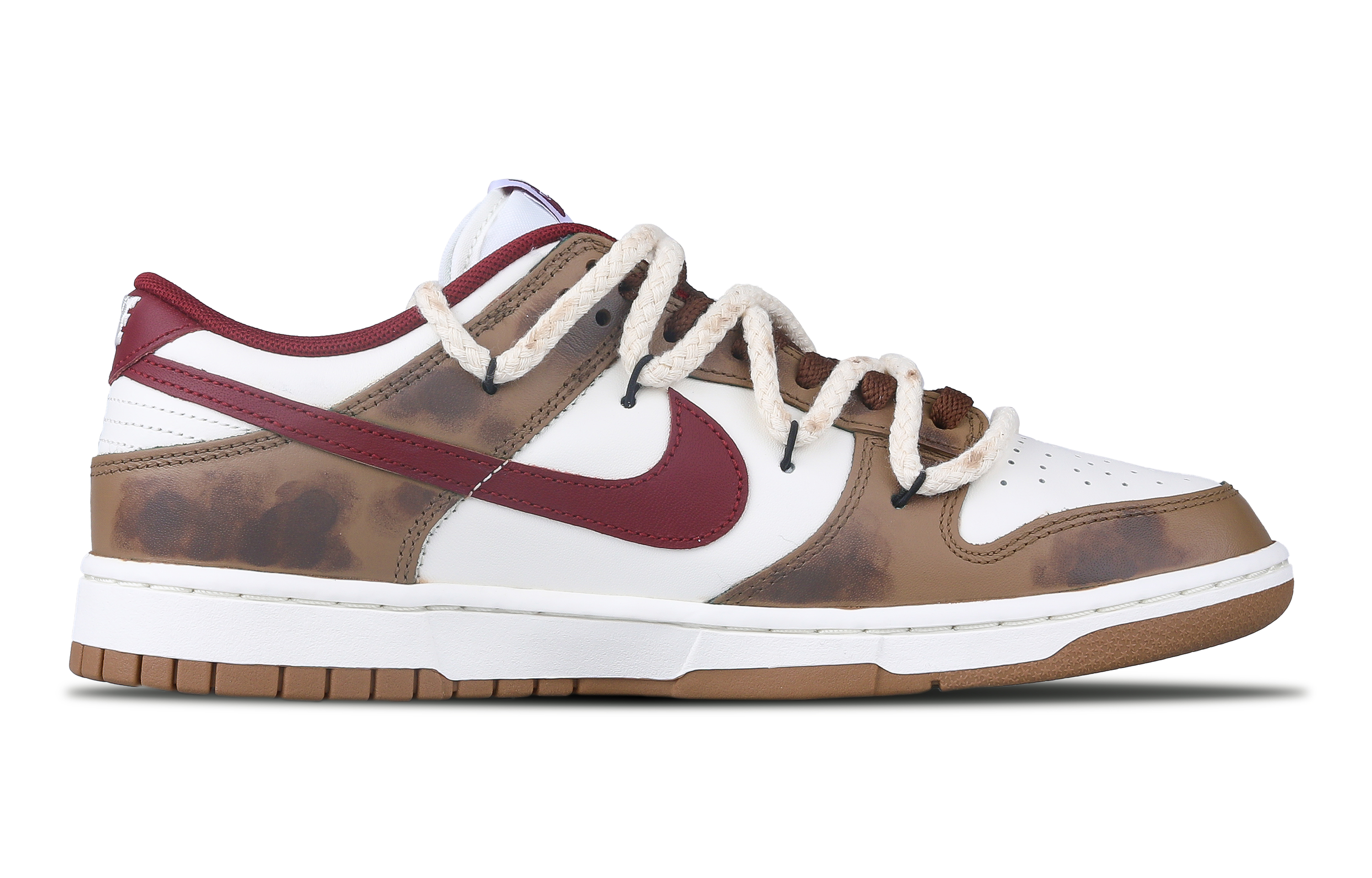 

Кроссовки Nike Dunk Skateboarding Shoes Men Low-top Brown/Red, коричневый