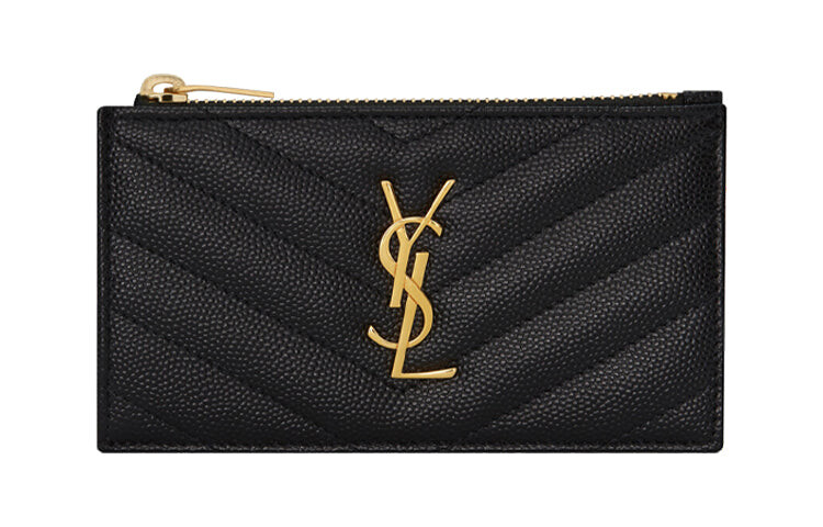 

Бумажник женский Saint Laurent Monogram Fragments Grain De Poudre, чёрный