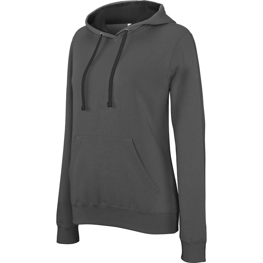 

Толстовка Kariban Hooded Contrastée, серый