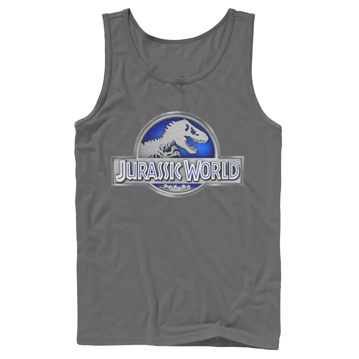 

Мужская классическая синяя майка Jurassic World с графическим логотипом Fossil Licensed Character