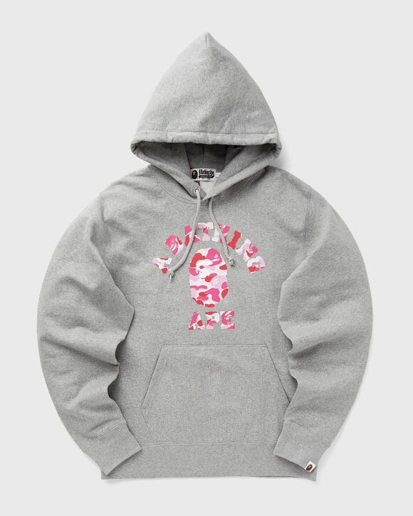

Худи A Bathing Ape Abc Camo College Pullover Hoodie, цвет gray
