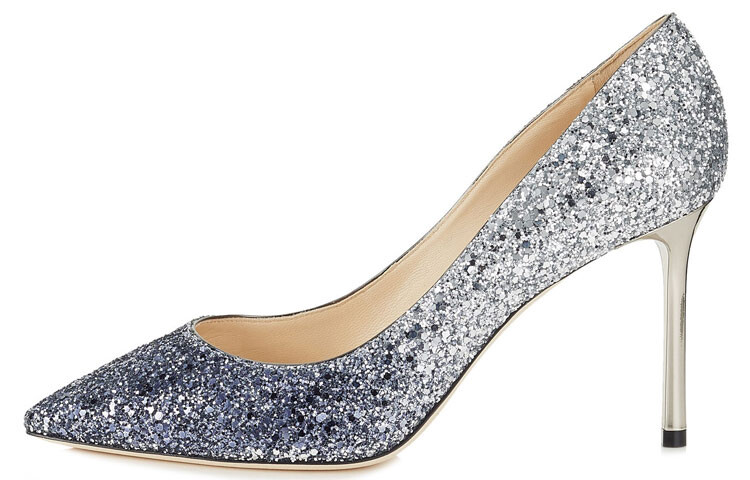 

Jimmy Choo Wmns Romy 85 Туфли на высоком каблуке серебристо-серого цвета