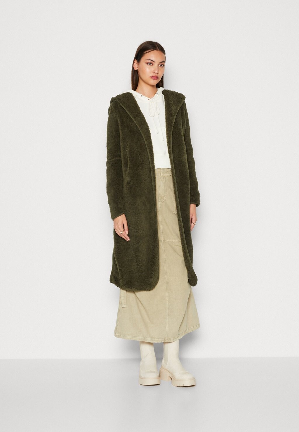 

Зимнее пальто ONLCONTACT LONG COAT ONLY, темно-зеленый