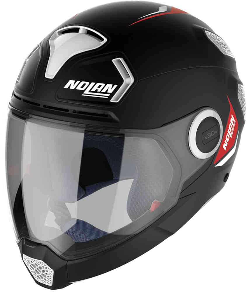 Начальный шлем N30-4 VP Nolan, черный матовый/белый нолан 4 венге