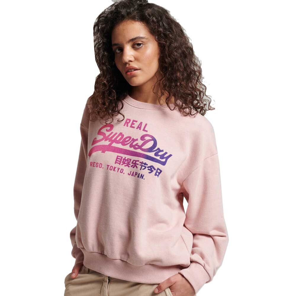 

Худи Superdry Tonal Vintage Logo Graphic, розовый