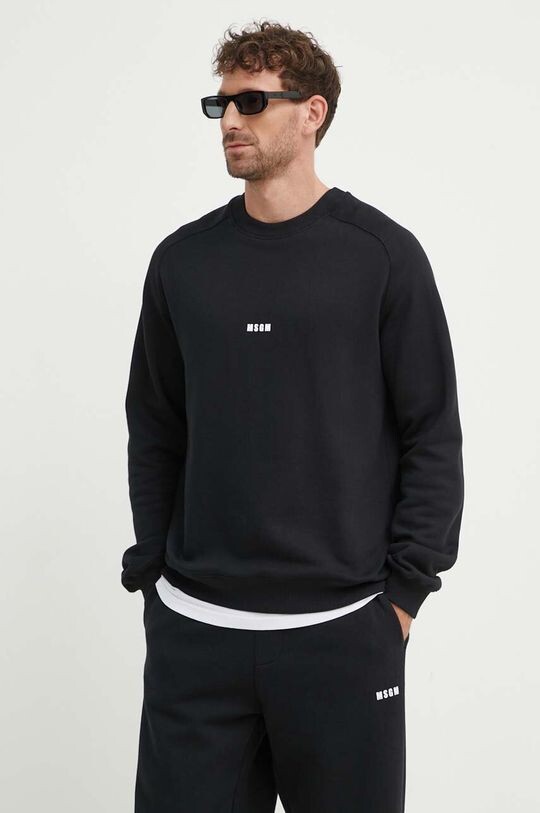 

Хлопковая толстовка Msgm, черный