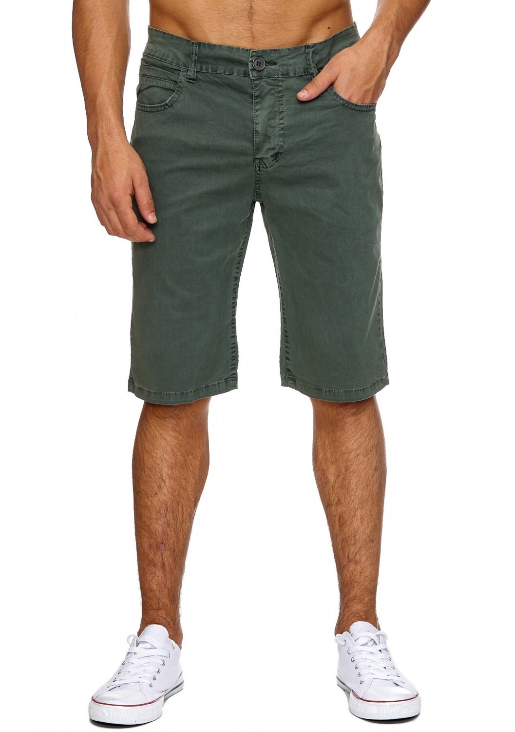 

Тканевые шорты Arizona-Shopping Bermuda Sportliche 3/4 Capri Hose Sommer, зеленый