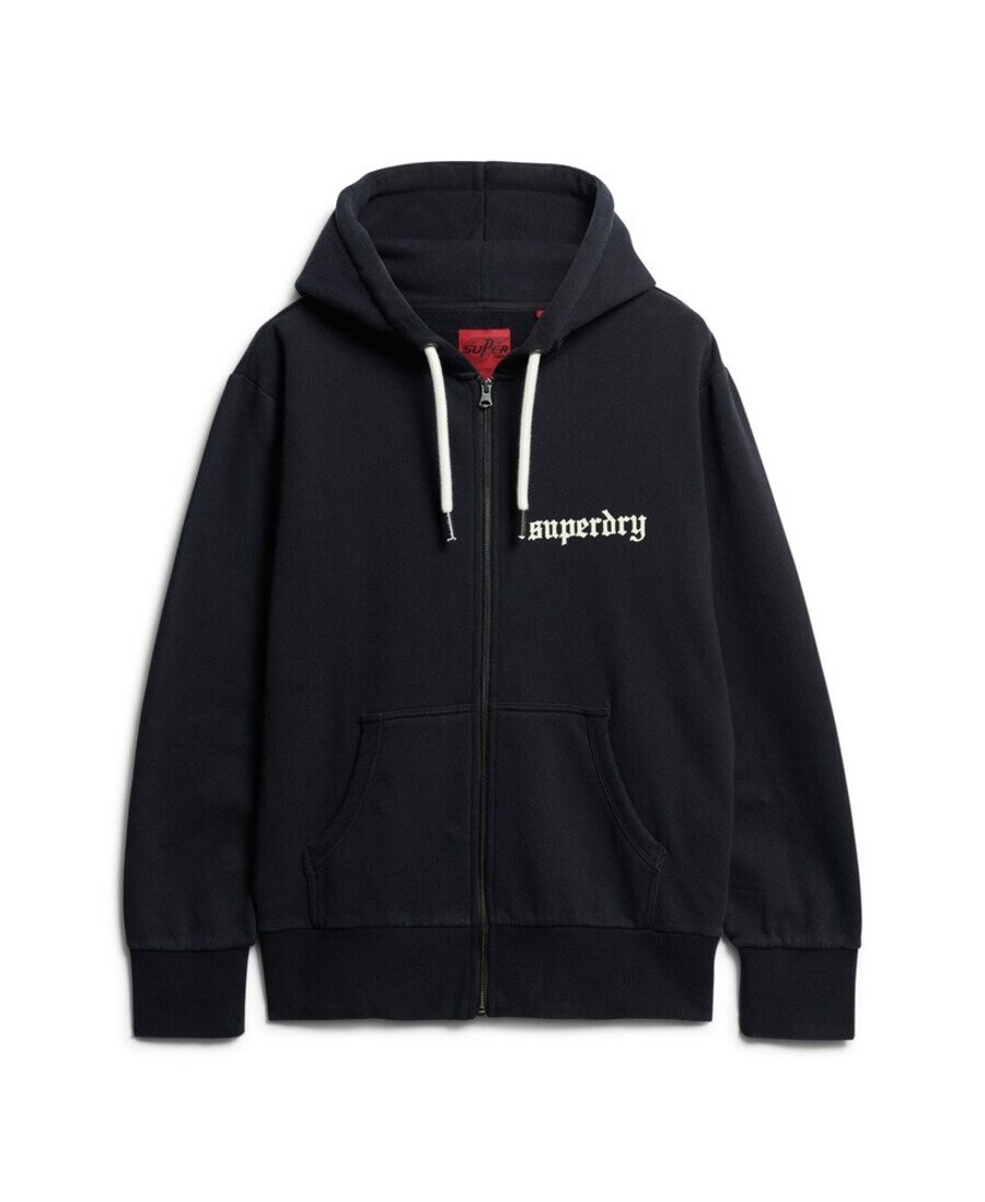 

Худи Superdry Zip-Up Hoodie, черный