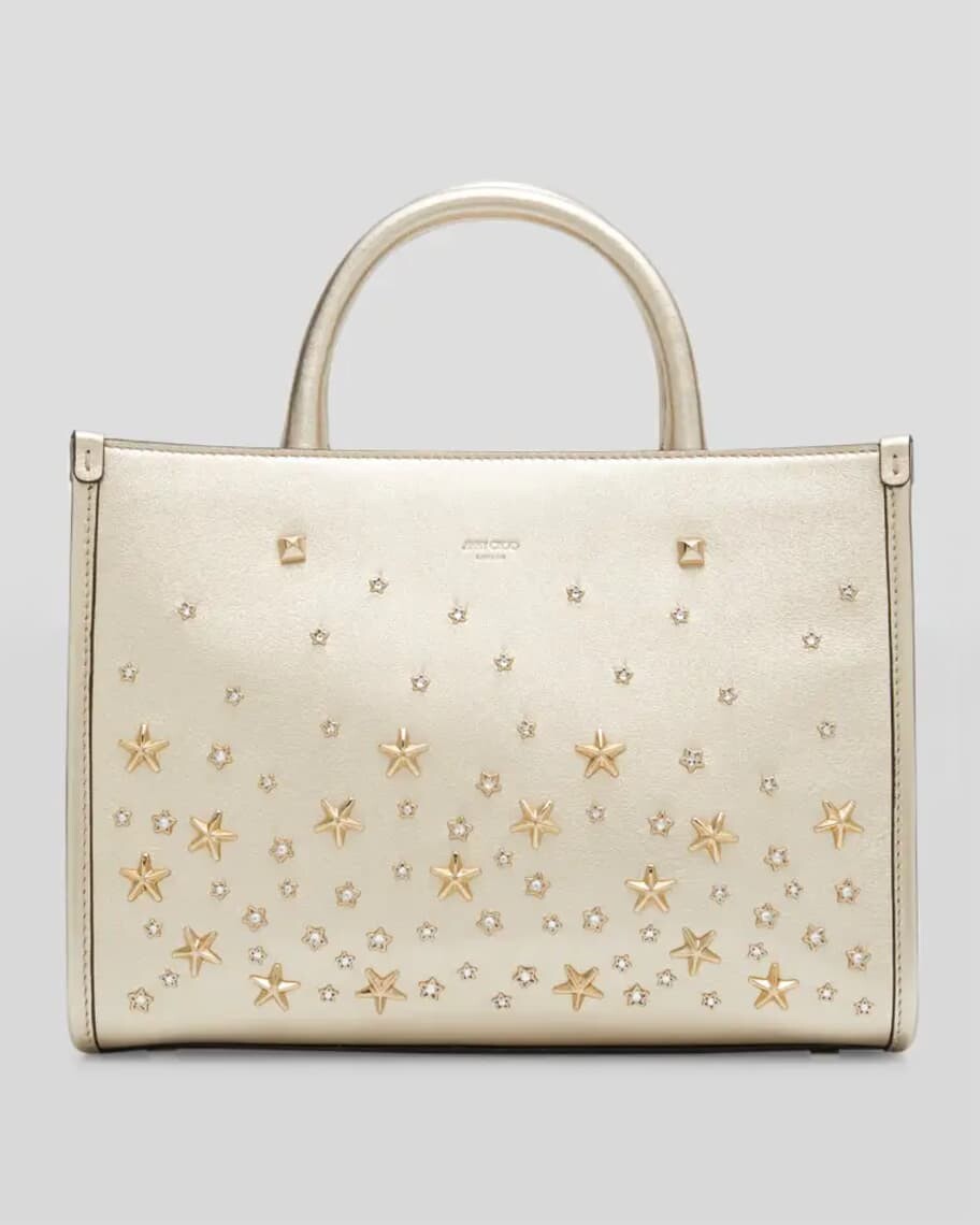 

Металлизированная сумка Varenne Star Stud с ручкой сверху Jimmy Choo