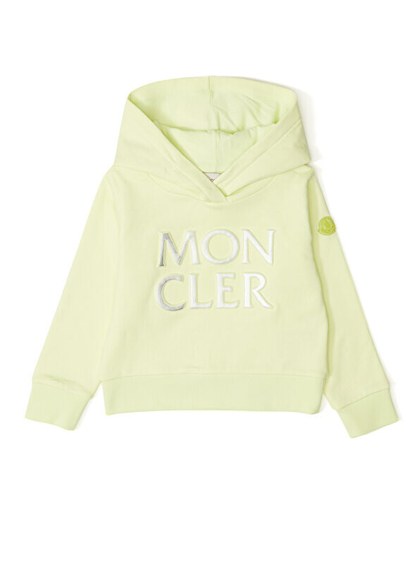 

Желтая толстовка с капюшоном для девочек Moncler