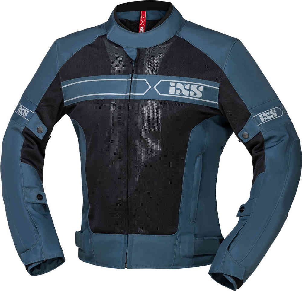 Мотоциклетная текстильная куртка Evo-Air IXS, голубовато-черный женская мотоциклетная текстильная куртка trigonis air ixs серый синий